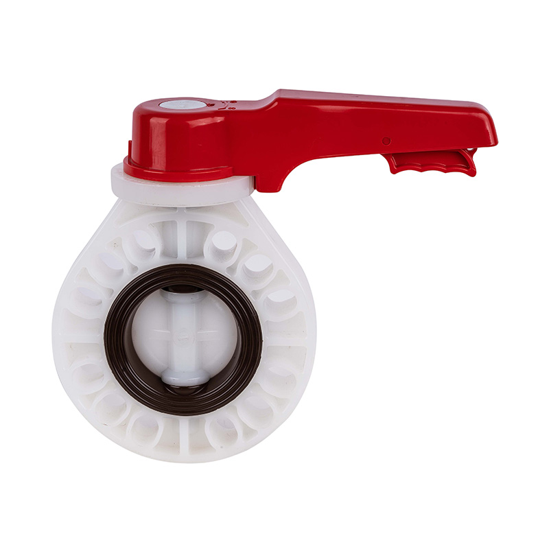 PVDF D71X-10F Håndtag Butterfly Ventil DN40-200 1-1/2'-8' ANSI Standard