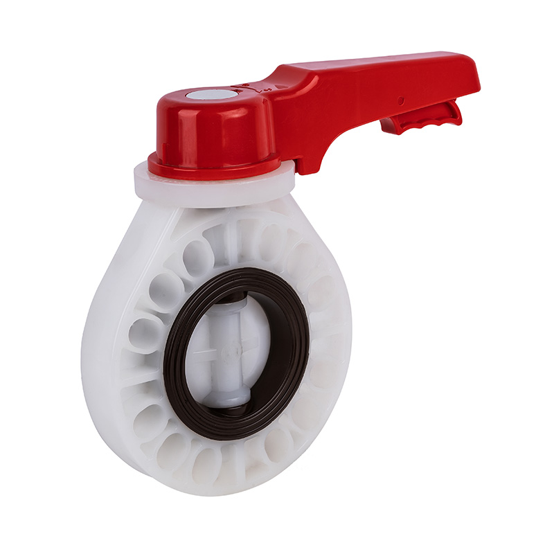 PVDF D71X-10F Håndtag Butterfly Ventil DN40-200 1-1/2'-8' ANSI Standard