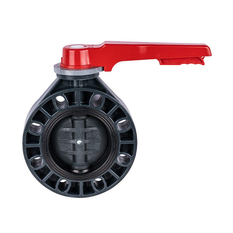 PVC-U D71X-10U Håndtag Butterfly Ventil DN15-200 15A-200A JIS Standard