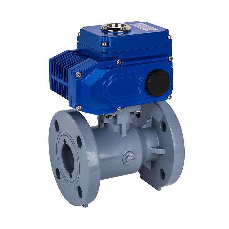 PVC-C D941F-10V Elektrisk flangekugleventil DN15-300 GB Standard