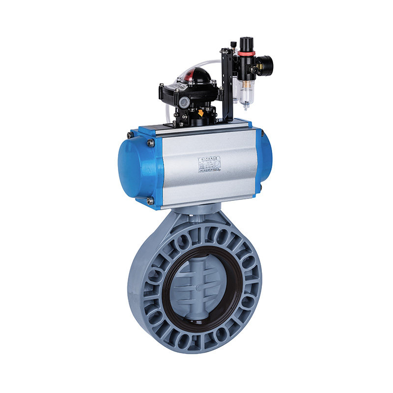 PVC-C D671X-10S pneumatisk sommerfugleventil DN40-1000 40A-1000A JIS Standard