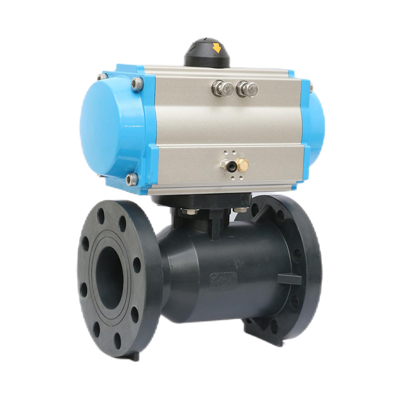 FRPP Q641F-10S pneumatisk flangekugleventil DN15-300 1/2'-12' ANSI Standard