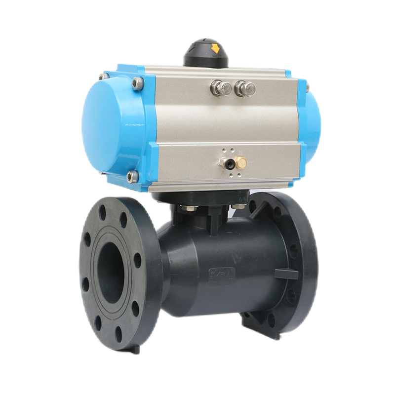 FRPP Q641F-10S Pneumatisk flangekugleventil DN20-300 20A-300A JIS Standard