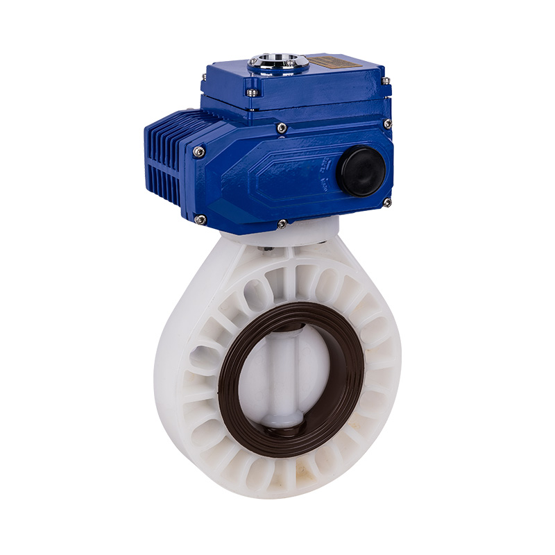 PVDF D971X-10F Elektrisk sommerfugleventil DN40-1000 40A-1000A JIS Standard