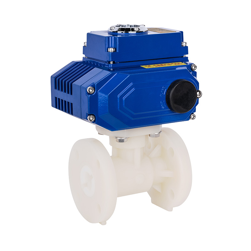 PVDF D941F-10F Elektrisk flangekugleventil DN20-300 20A-300A JIS Standard